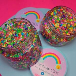 Rainbow Girls Hair & Body Glitter Gel